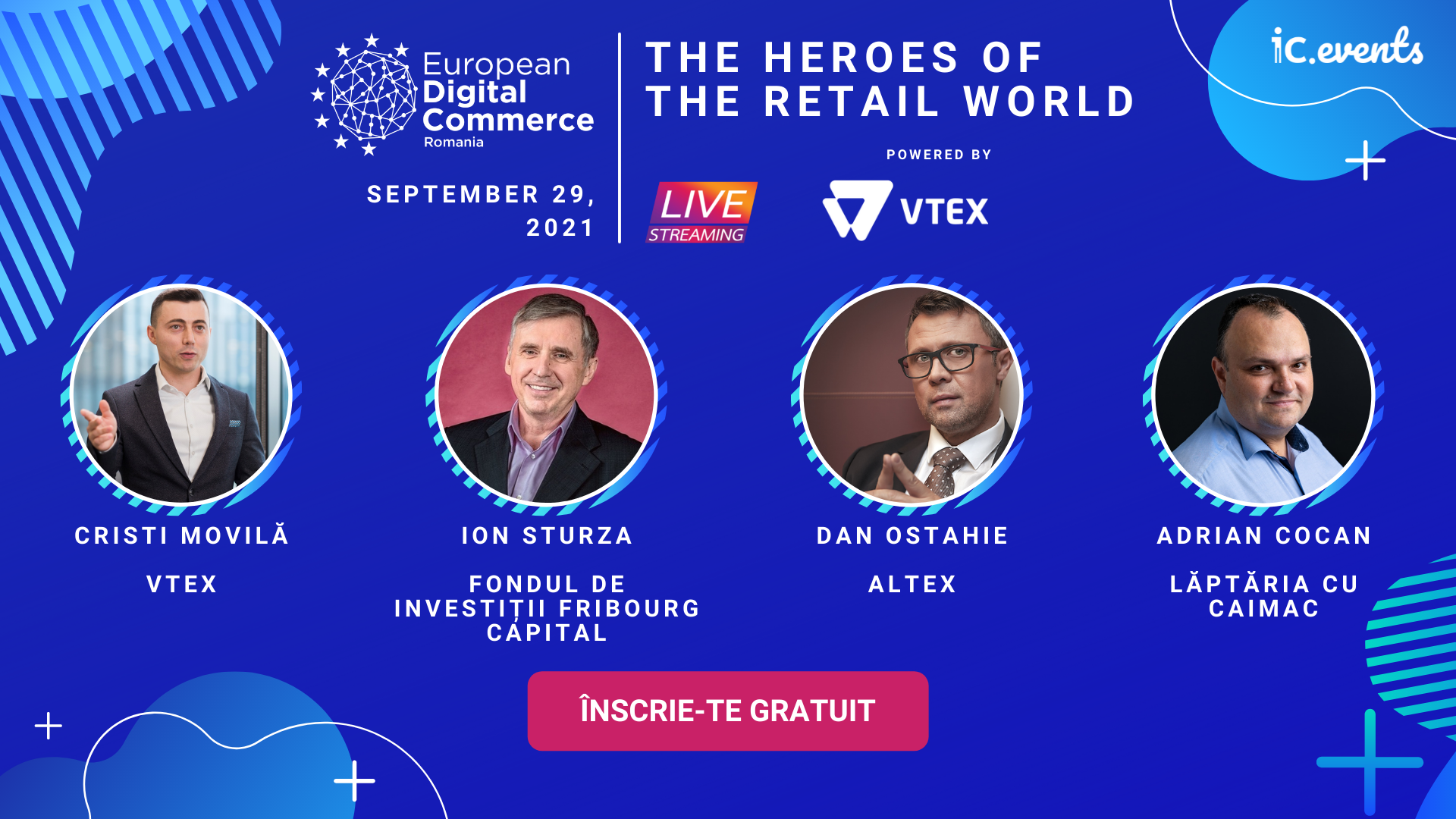 The Heroes of the Retail World: vino să-i cunoști pe 29 septembrie la European Digital Commerce